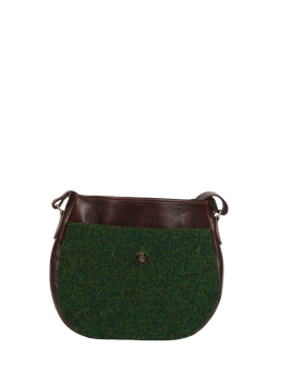 Harris Tweed Catriona Bag 352 (Brown Leather)
