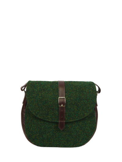 Harris Tweed Catriona Bag - 352 (Brown Leather)