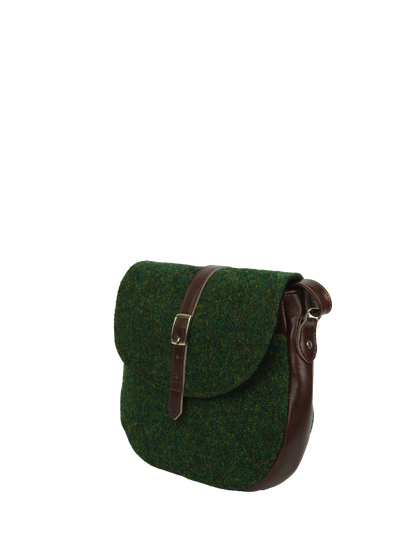 Harris Tweed Catriona Bag - 352 (Brown Leather)