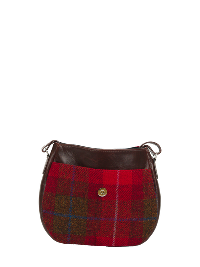 Harris Tweed Catriona Bag - A001 (Brown Leather)