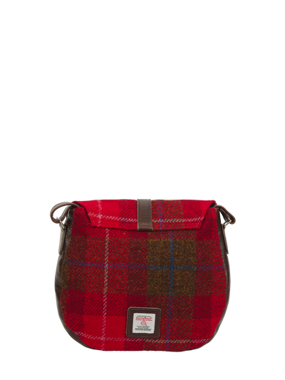 Harris Tweed Catriona Bag - A001 (Brown Leather)