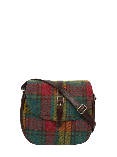 Harris Tweed Catriona Bag - A0194 (Brown Leather)