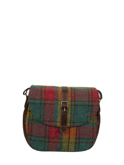 Harris Tweed Catriona Bag - A0194 (Brown Leather)