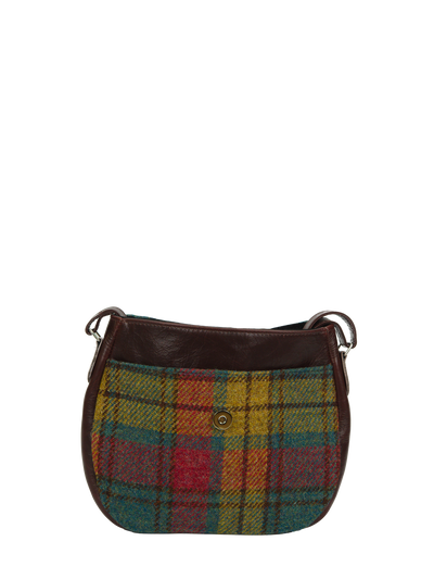 Harris Tweed Catriona Bag - A0194 (Brown Leather)