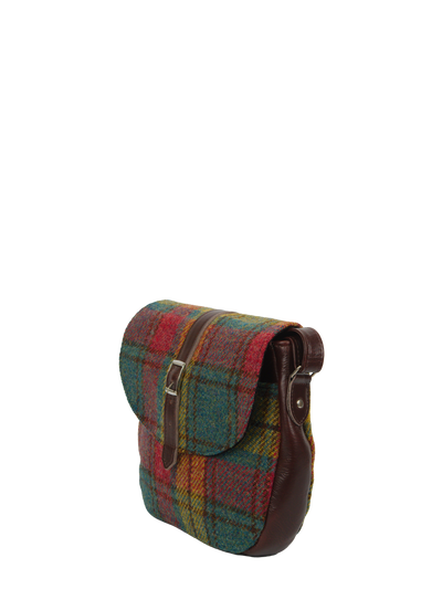 Harris Tweed Catriona Bag - A0194 (Brown Leather)