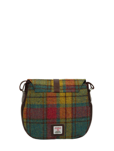Harris Tweed Catriona Bag - A0194 (Brown Leather)