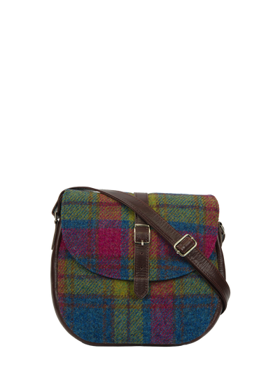 Harris Tweed Catriona Bag - A0195 (Brown Leather)
