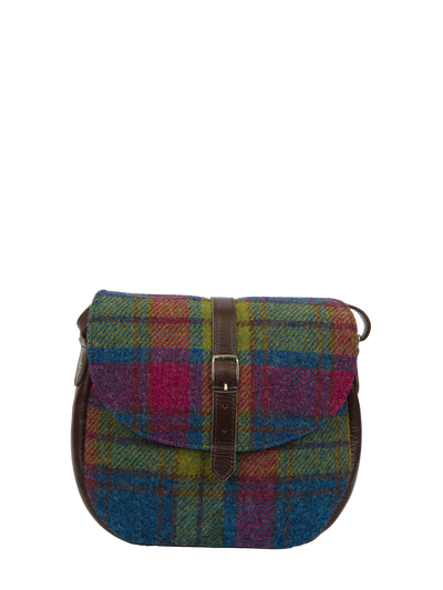 Harris Tweed Catriona Bag - A0195 (Brown Leather)