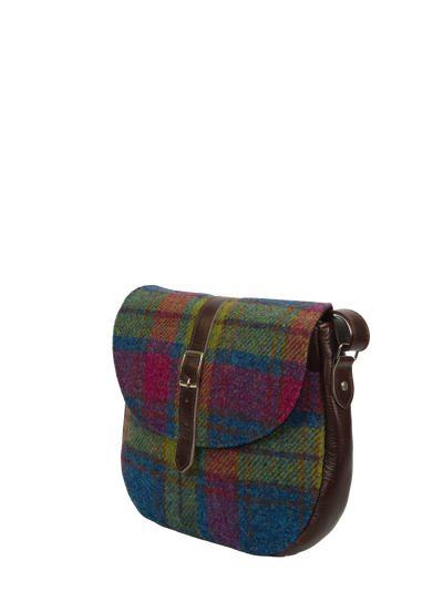 Harris Tweed Catriona Bag - A0195 (Brown Leather)