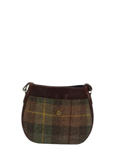 Harris Tweed Catriona Bag - A086 (Brown Leather)