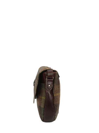 Harris Tweed Catriona Bag - A086 (Brown Leather)