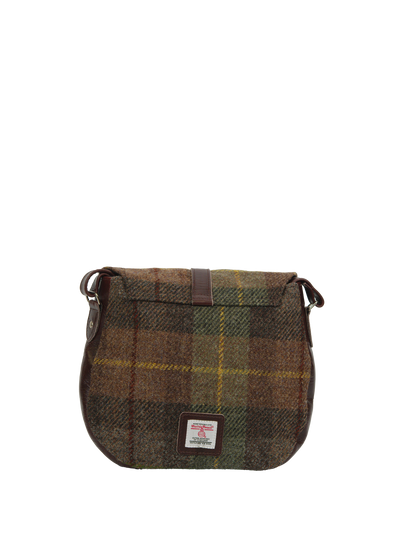 Harris Tweed Catriona Bag - A086 (Brown Leather)
