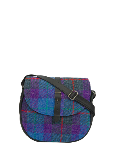 Harris Tweed Catriona Bag A089 (Black Leather)