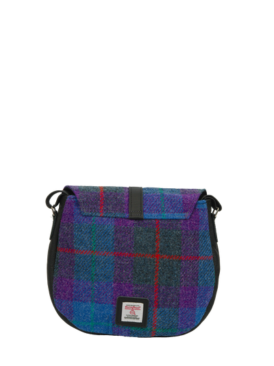 Harris Tweed Catriona Bag A089 (Black Leather)
