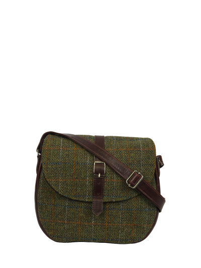 Harris Tweed Catriona Bag - HB103 (Brown Leather)