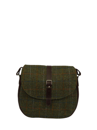 Harris Tweed Catriona Bag - HB103 (Brown Leather)