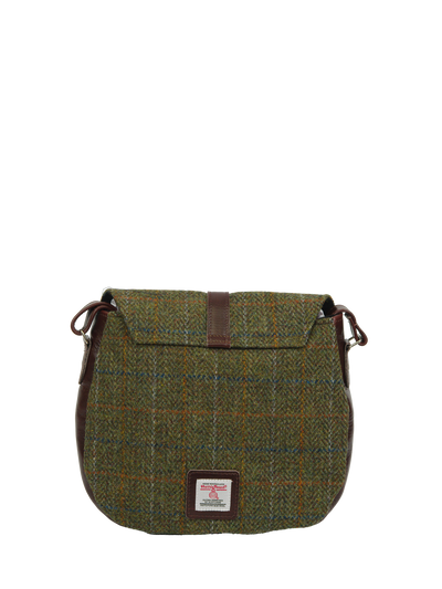 Harris Tweed Catriona Bag - HB103 (Brown Leather)