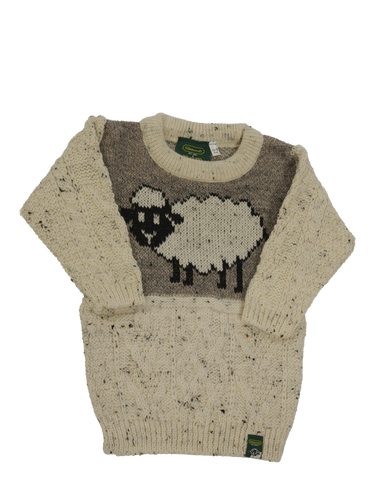 Childrens Crew Neck Jumper - Sheep