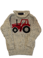 Childrens Crew Neck Jumper - Tractor (Speckle)