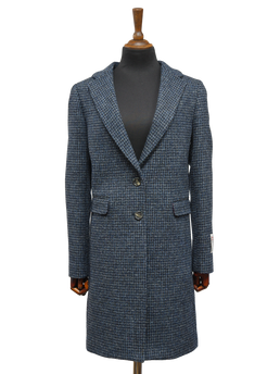 Harris Tweed Christine Coat Navy Mix Basket Weave