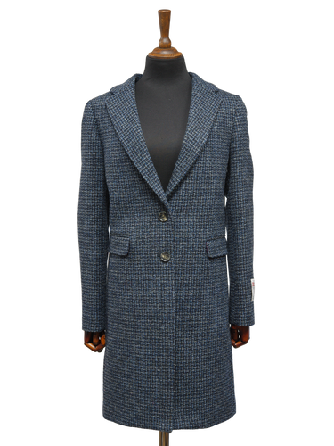 Harris Tweed Christine Coat Navy Mix Basket Weave