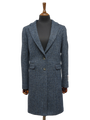 Harris Tweed Christine Coat Navy Mix Basket Weave