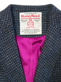 Harris Tweed Christine Coat Navy Mix Basket Weave