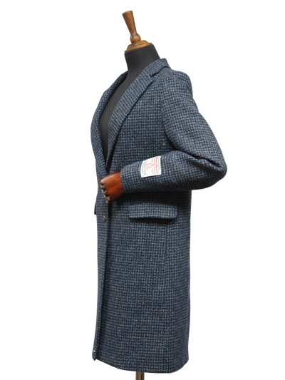 Harris Tweed Christine Coat Navy Mix Basket Weave
