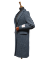 Harris Tweed Christine Coat Navy Mix Basket Weave