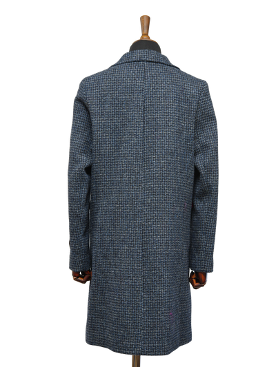 Harris Tweed Christine Coat Navy Mix Basket Weave