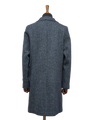 Harris Tweed Christine Coat Navy Mix Basket Weave