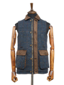 Harris Tweed Chuck Country Gilet Blue Multi