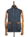 Harris Tweed Chuck Country Gilet Blue Multi