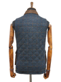 Harris Tweed Chuck Country Gilet Blue Multi