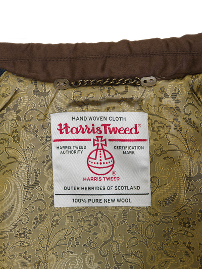 Harris Tweed Chuck Country Gilet Blue Multi