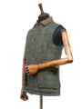 Harris Tweed Chuck Country Gilet Green Herringbone With Overcheck