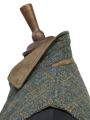 Harris Tweed Chuck Country Gilet Green Herringbone With Overcheck