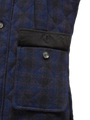 Harris Tweed Chuck Country Gilet Navy Block Check