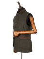 Harris Tweed Chuck Country Gilet - Forest Green Herringbone