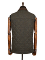 Harris Tweed Chuck Country Gilet - Forest Green Herringbone