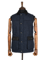 Harris Tweed Chuck Country Gilet - Navy Herringbone