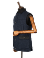 Harris Tweed Chuck Country Gilet - Navy Herringbone