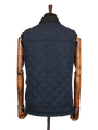 Harris Tweed Chuck Country Gilet - Navy Herringbone