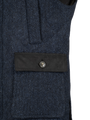 Harris Tweed Chuck Country Gilet - Navy Herringbone