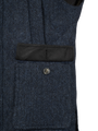 Harris Tweed Chuck Country Gilet - Navy Herringbone