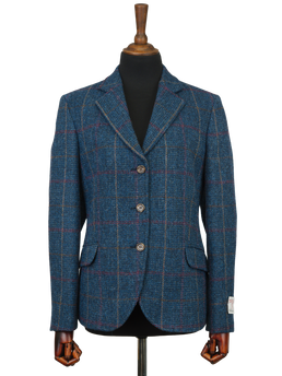 Harris Tweed Claire Jacket Blue Check