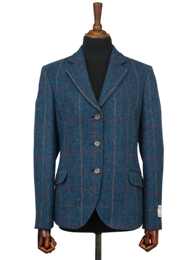 Harris Tweed Claire Jacket - Blue Check
