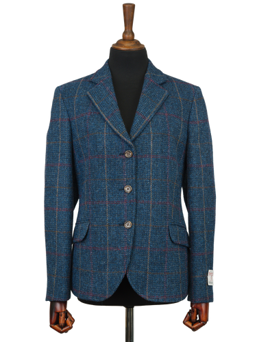 Harris Tweed Claire Jacket - Blue Check