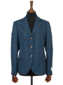 Harris Tweed Claire Jacket - Blue Check