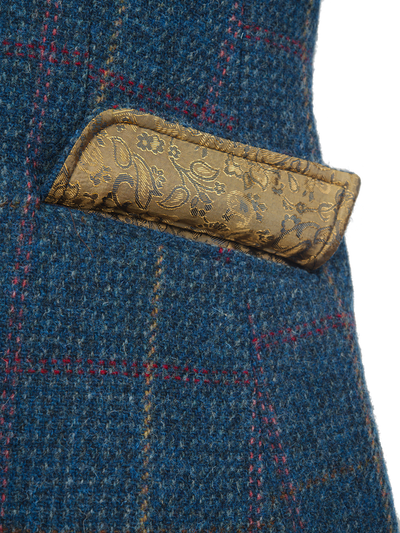 Harris Tweed Claire Jacket - Blue Check